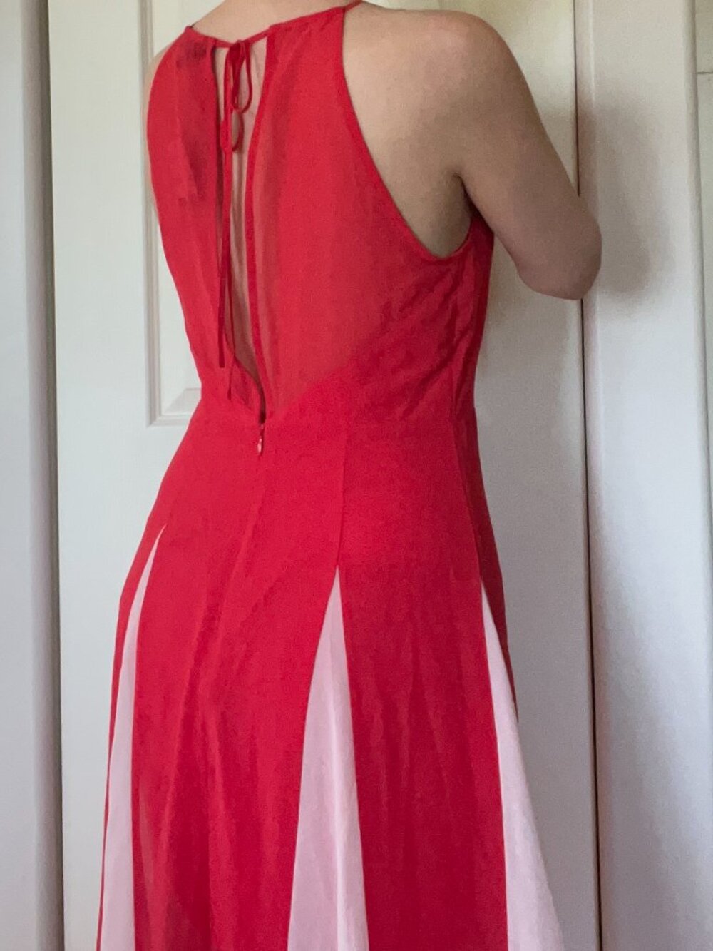 Express High Neck Godet Evening Dress - Picture 6 of 12
